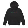 World Healing Club Multi-Embroidered Hoodie - Black