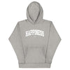 Happiness Hoodie Collegiate Embroidered - Carbon Grey