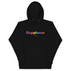 Happiness Hoodie Embroidered - Black