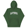 Happiness Hoodie Collegiate Embroidered - Forest Green