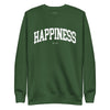 Happiness Crewneck Sweatshirt Collegiate - Forest Green